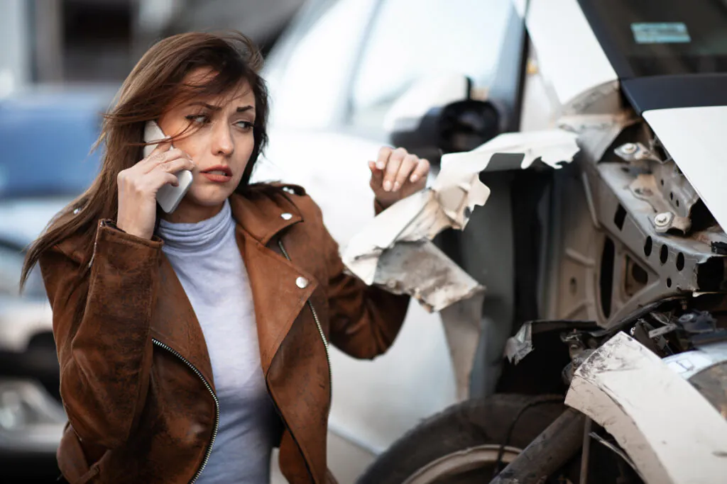 Car accident scene handled by Zar Law Firm in Houston